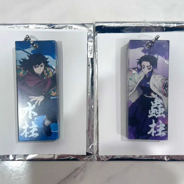 [BUNJANG] Demon Slayer Giyu & Shinobu Acrylic Stick Keychain Set / 귀멸의칼날 팝업 기유,시노부 아크릴스틱 세트.