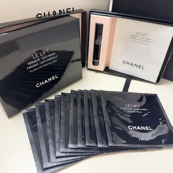 [BUNJANG] Chanel Le Lift Eye Patch 10 Sheets + Eye Serum Roll-On Set / 샤넬 르 리프트 아이 패치 10매 + 아이 세럼 롤온 세트