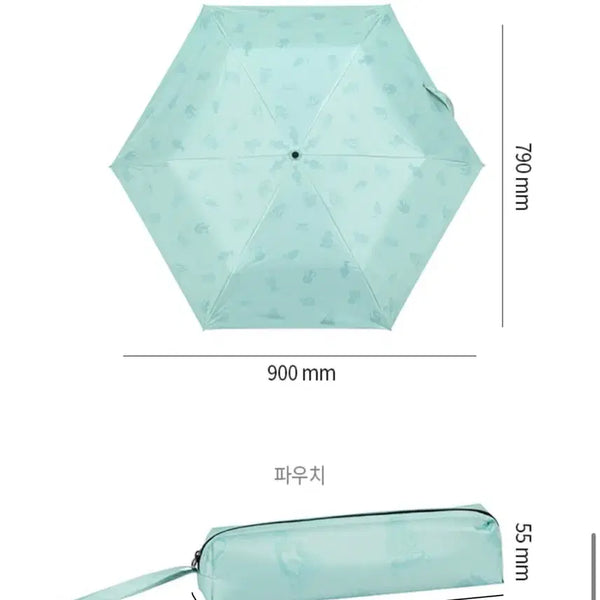[BUNJANG] Lightweight UV Blocking Blackout Parasol with Goryeo Celadon Pattern / 142g 초경량 UV차단 암막 양우산 고려청자 무늬 우양산 알라딘굿즈 여름필수 양산