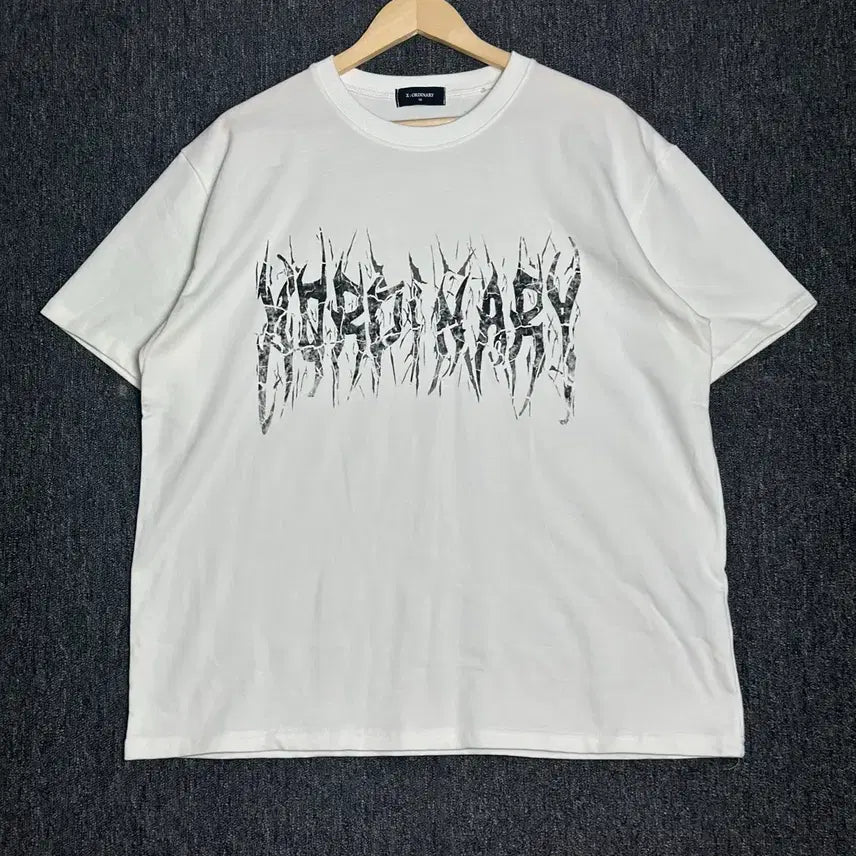 [BUNJANG] X:ORDINARY White Graphic T-Shirt / X:ORDINARY 화이트 그래픽 반팔티