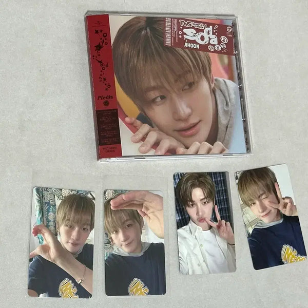 [BUNJANG] TWS Jihoon Soda Soda POB Bundle Set + Sealed Solo Album Photocard / 투어스 지훈 소다소다 특전 풀세트+미개봉 개인반(솔로반)양도 포토카드 tws