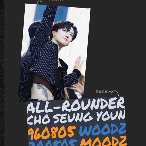 [BUNJANG] WOODZ Cho Seung Youn Tattoo Photocard Blanket Sealed / 조승연 woodz 문신 포토 담요 미개봉