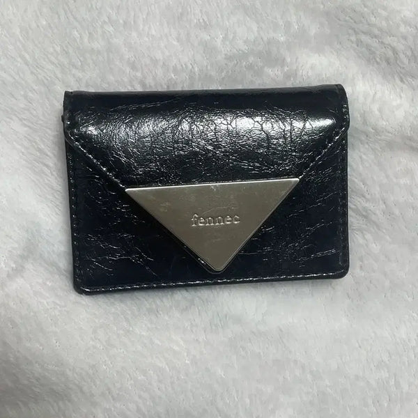[BUNJANG] Fennec Triangle Accordion Card Wallet Black / 페넥 트라이앵글 아코디언 카드지갑 블랙 S급