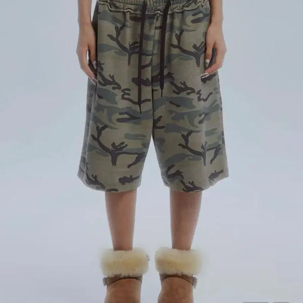[BUNJANG] GILLIARCHIVE Military Bermuda Sweatpants / 새상품 택o) 길라아카이브 밀리터리 버뮤다 스웻 팬츠