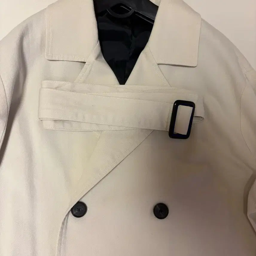 [BUNJANG] Rayble Men's Trench Coat - Ivory / (무료배송) 남성 트렌치 Rayble 트렌치코트 아이보리 100