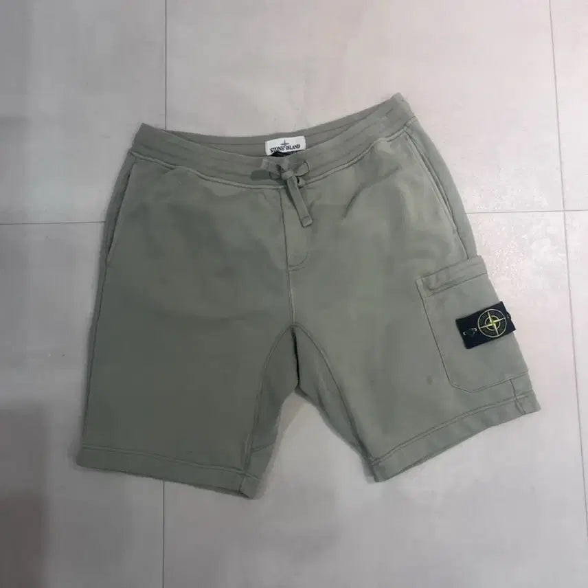 [BUNJANG] Stone Island Light Khaki Cotton Cargo Pants 34 / 스톤아일랜드 연카키 34