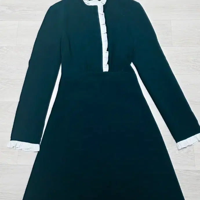 [BUNJANG] Sandro Watermelon Green Ruffled Dress Size 36 (44-55) / 산드로  수박색 프릴 원피스  36 (44~55) 정품