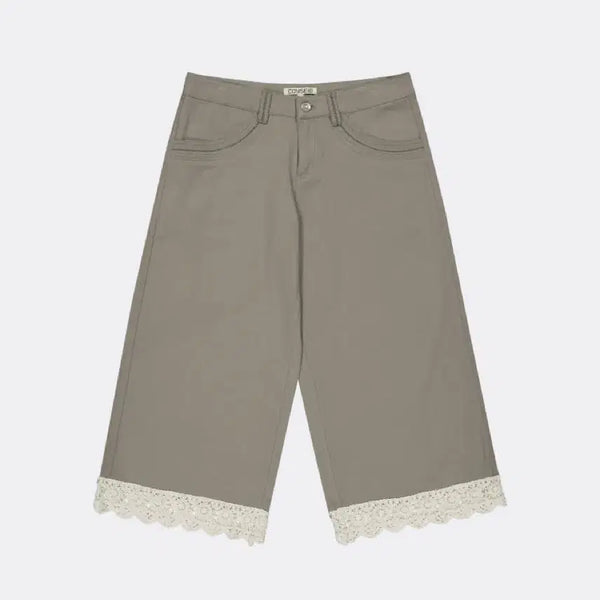 [BUNJANG] Koiseo Knit Lace Pants - Ash Brown / 코이세이오 KNIT LACE PANTS-ASH BROWN