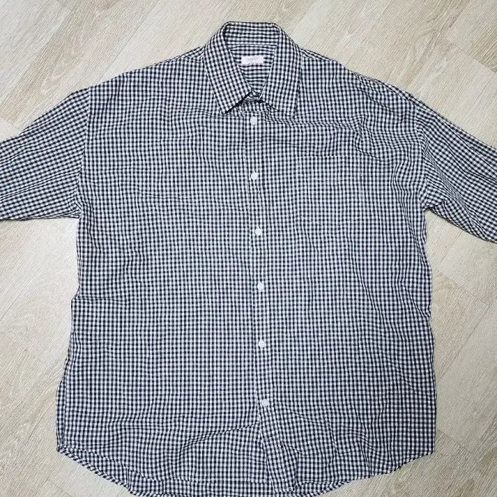[BUNJANG] Gingham Check Oversized Shirt (Black) / 깅엄체크 오버셔츠(블랙)