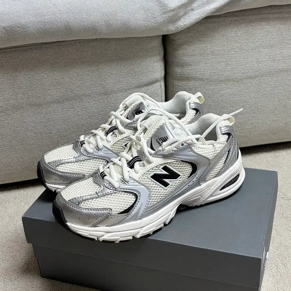 [BUNJANG] New Balance 530 Silver Sneakers (MR530GMT) - Size 230 / 뉴발란스 530 실버 230