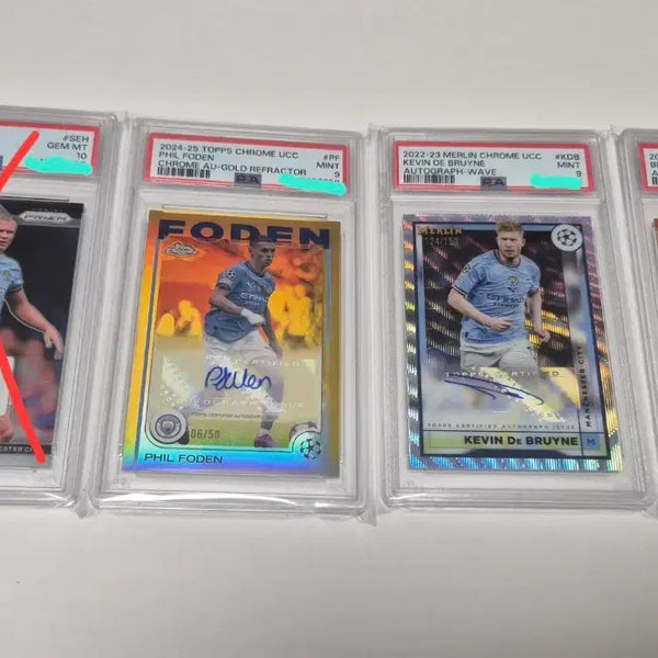 [BUNJANG] Manchester City Autographed Trading Card Bundle / 맨시티 오토 카드 일괄 급처합니다