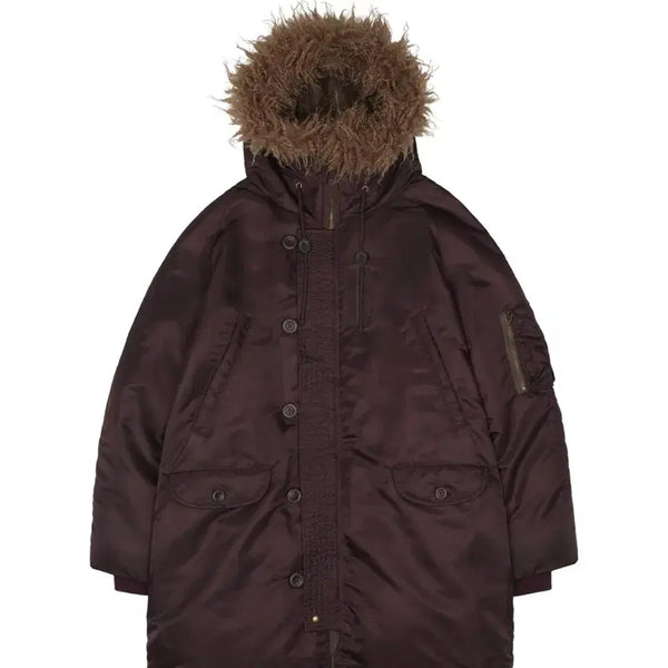 [BUNJANG] Kolon Sport Hooded Field Down Jacket Wine (New) / 코이세이오 후드필드다운재킷 와인1 새상품