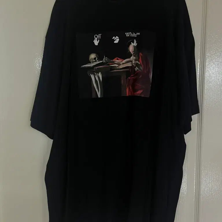 [BUNJANG] Off-White Caravaggio T-Shirt / 오프화이트 카라바조 반팔 티셔츠 OFFWHITE