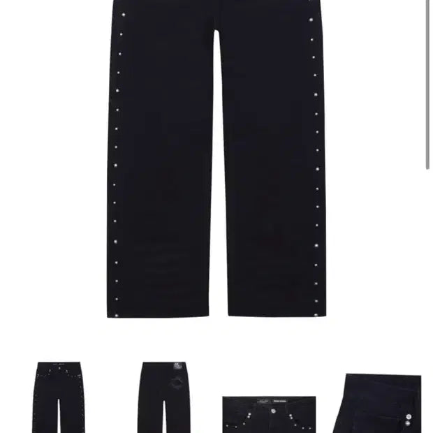 [BUNJANG] Insane Garage Smokerise Studded Jeans Black / [32]인세인개러지 스모크라이즈 스터드진