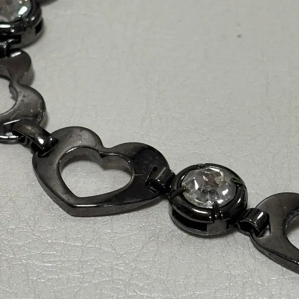 [BUNJANG] Heart Cubic Chain Belt / 하트 큐빅 체인벨트
