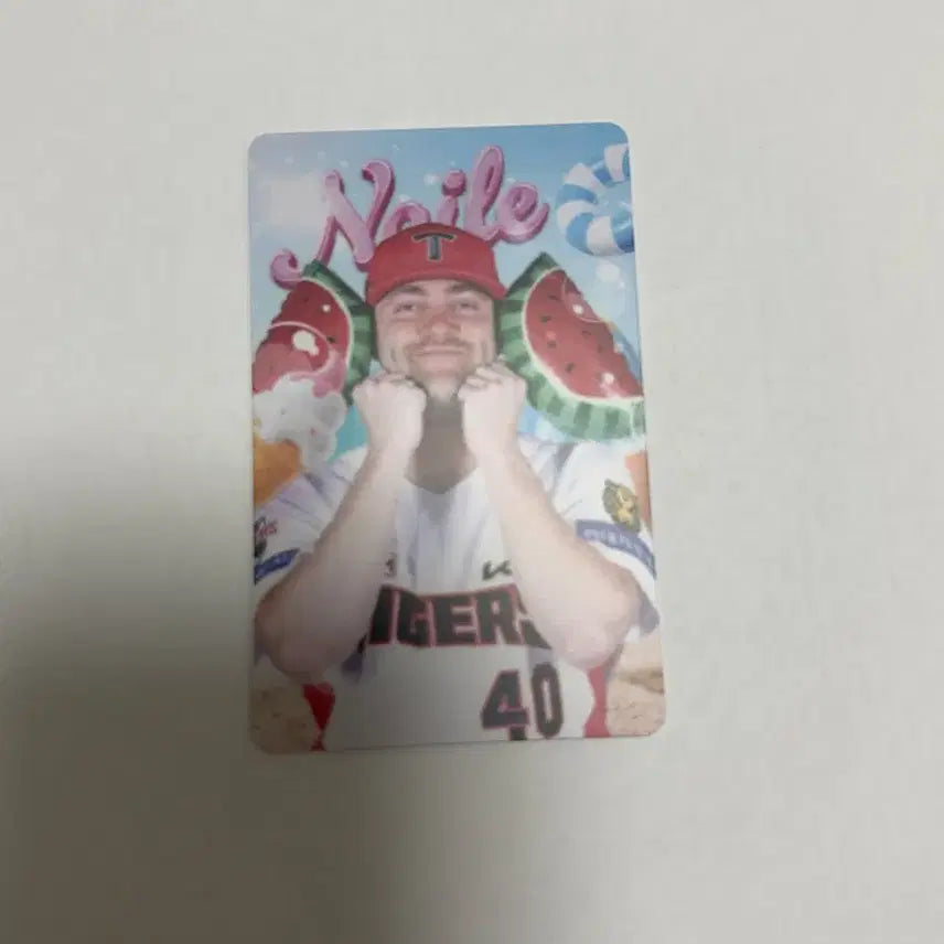 [BUNJANG] Kia Tigers Summer "Yum" Watermelon Photocard / 네일 기아 타이거즈 여름 냠 수박 포카 포토카드