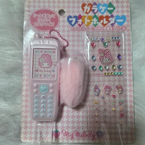 [BUNJANG] Sanrio My Melody Phone Charm Garake Photocard Holder / 산리오 핸드폰 키링 가라케 포토홀더  마멜 마이멜로디