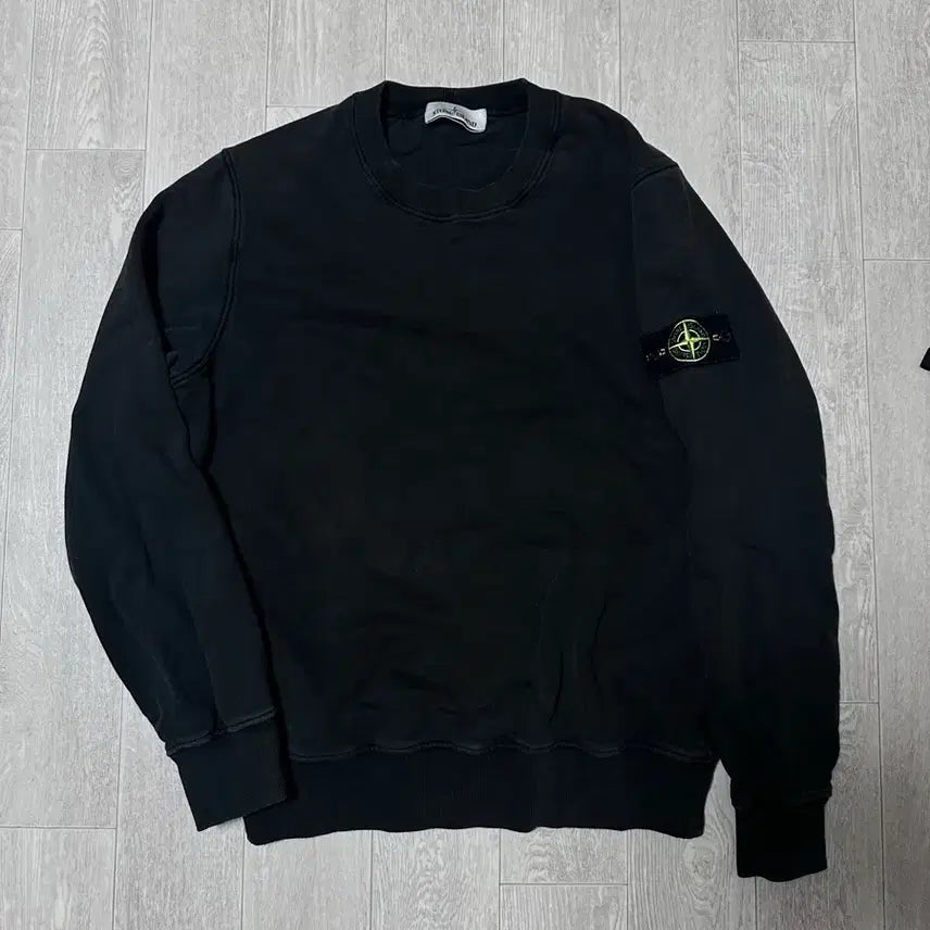 [BUNJANG] Stone Island Sweatshirt Black / 스톤아일랜드 맨투맨 블랙