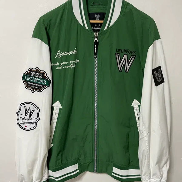 [BUNJANG] Lifework Loose Fit Varsity Jacket / 105-110 라이프워크 루즈핏 바시티자켓 정품