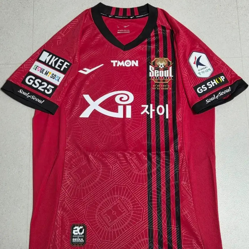 [BUNJANG] FC Seoul 2024 Home Official Full Patch Authentic Jersey Han Seung-gyu / 2024 FC서울 홈 오피셜 풀패치 유니폼 한승규