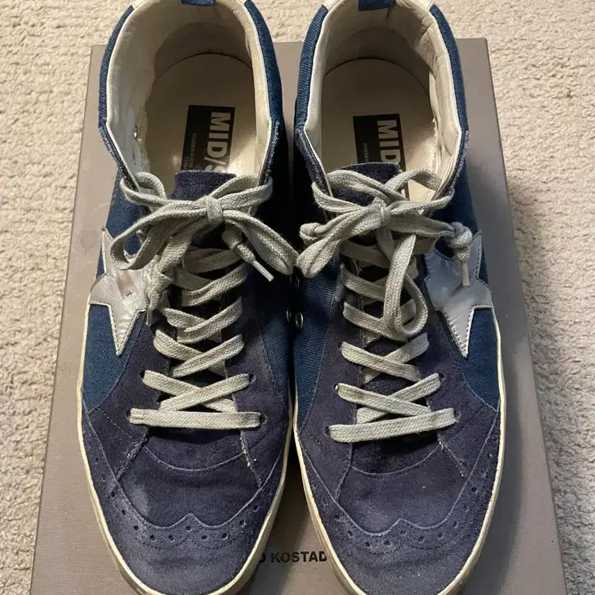 [BUNJANG] Golden Goose Midstar Suede Sneakers Navy / 골든구스 미드스타 스웨이드 스니커즈 네이비 [44]
