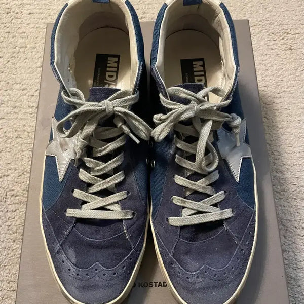 [BUNJANG] Golden Goose Midstar Suede Sneakers Navy / 골든구스 미드스타 스웨이드 스니커즈 네이비 [44]