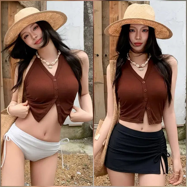 [BUNJANG] 3-Piece Bikini Set / (새상품) 비키니 3피스 세트