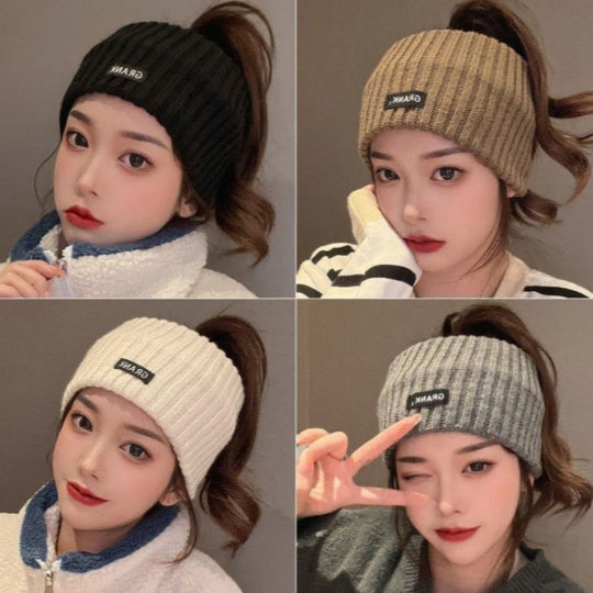 [BUNJANG] Knit Ribbed Wide Headband / 니트 골지 넓은 헤어밴드 봄 여름 가을 겨울 운동밴드 헤어 밴드 머리띠