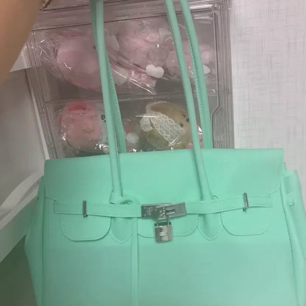 [BUNJANG] Jelly Birkin Bag M Size Mint / 젤리버킨백 민트(m사이즈)