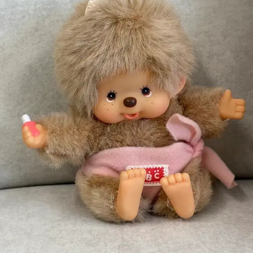 [BUNJANG] Classic Rare Monchhichi Diaper Girl Monchhichi / 고전 희귀 몬치치 abc 기저귀 여아 몬치치