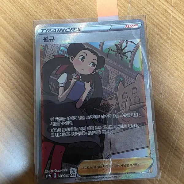 [BUNJANG] Pokemon Card Supporter Entei SAR 239/172 / 포켓몬 카드 서포트 원규 SAR 239/172
