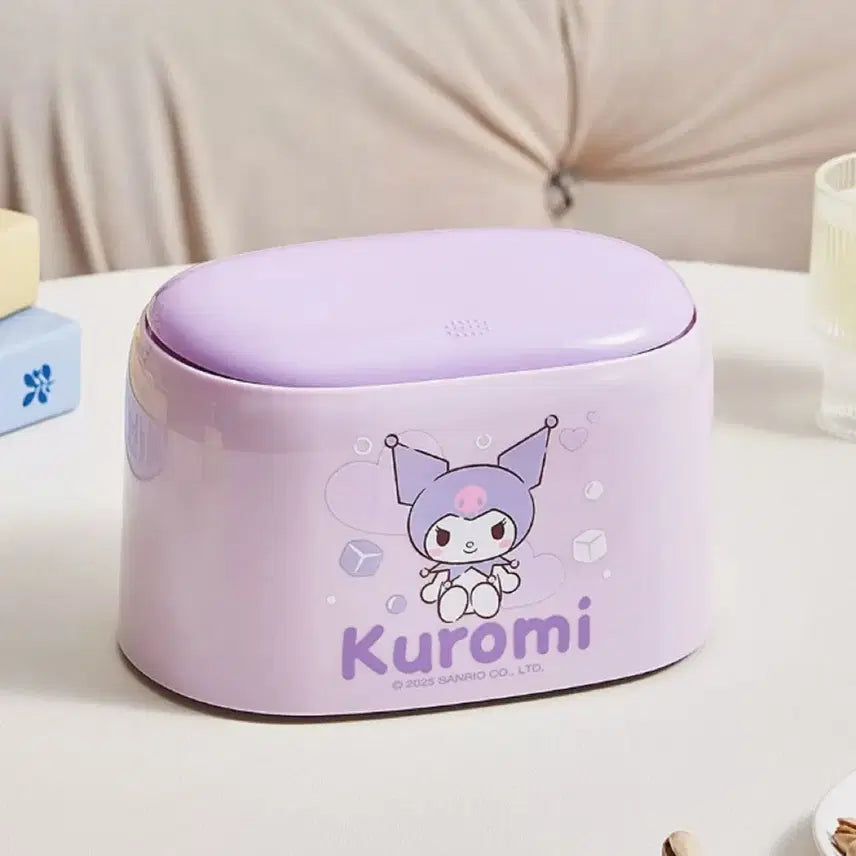 [BUNJANG] Sanrio Kuromi One-Touch Trash Can & Storage Box / 산리오 원터치 휴지통 쿠로미 보관함 수납함 정품 새제품 새상품 풀박