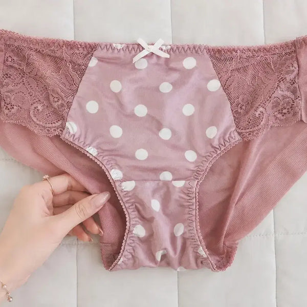 [BUNJANG] Pink Polka Dot Women's Panties (Used) / 도트 핑크 여성 팬티 - 중고