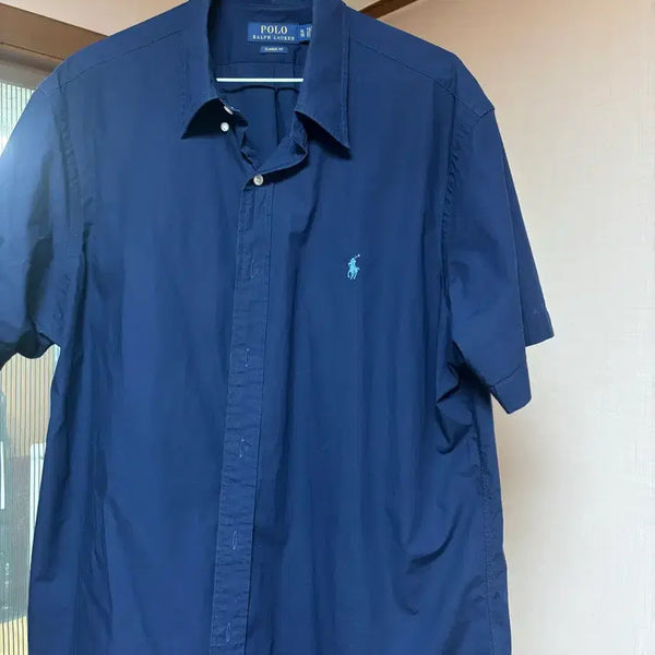 [BUNJANG] Polo Ralph Lauren Navy Short Sleeve Shirt XL / 폴로 네이비 반팔 셔츠 XL 정품 QR