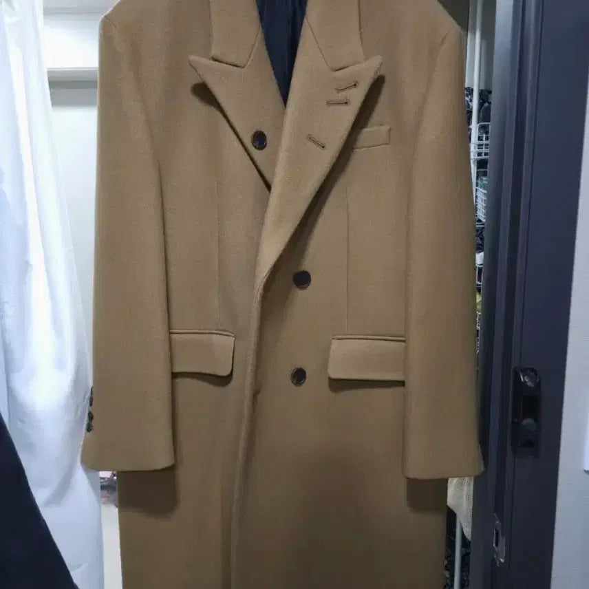 [BUNJANG] STU 22aw Camel Double Coat Size S / STU 22aw 카멜 더블 코트 S사이즈