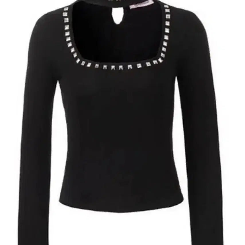[BUNJANG] Baby Metal Club Studded Choker Tee Black / 베메클 베이비메탈클럽 스터드 초커티 블랙