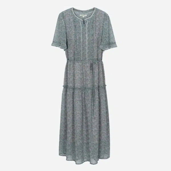 [BUNJANG] Thursday Island Patterned Frill Long Dress / 써스데이아일랜드 원피스