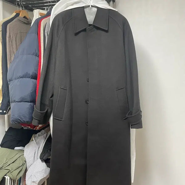 [BUNJANG] Insilence Cashmere Balmacaan Coat (L) / 인사일런스 마펠캐시미어 발마칸코트(L)