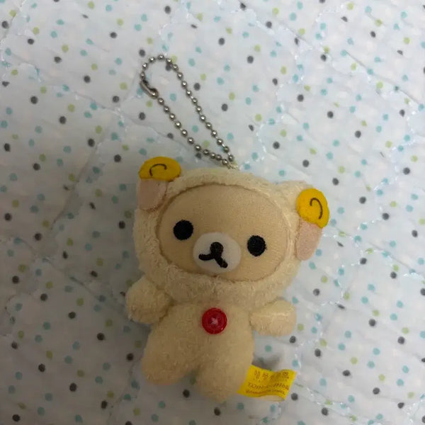 [BUNJANG] Rilakkuma Korilakkuma Classic Plush Keychain / 고전 양 코리락쿠마 인형 키링