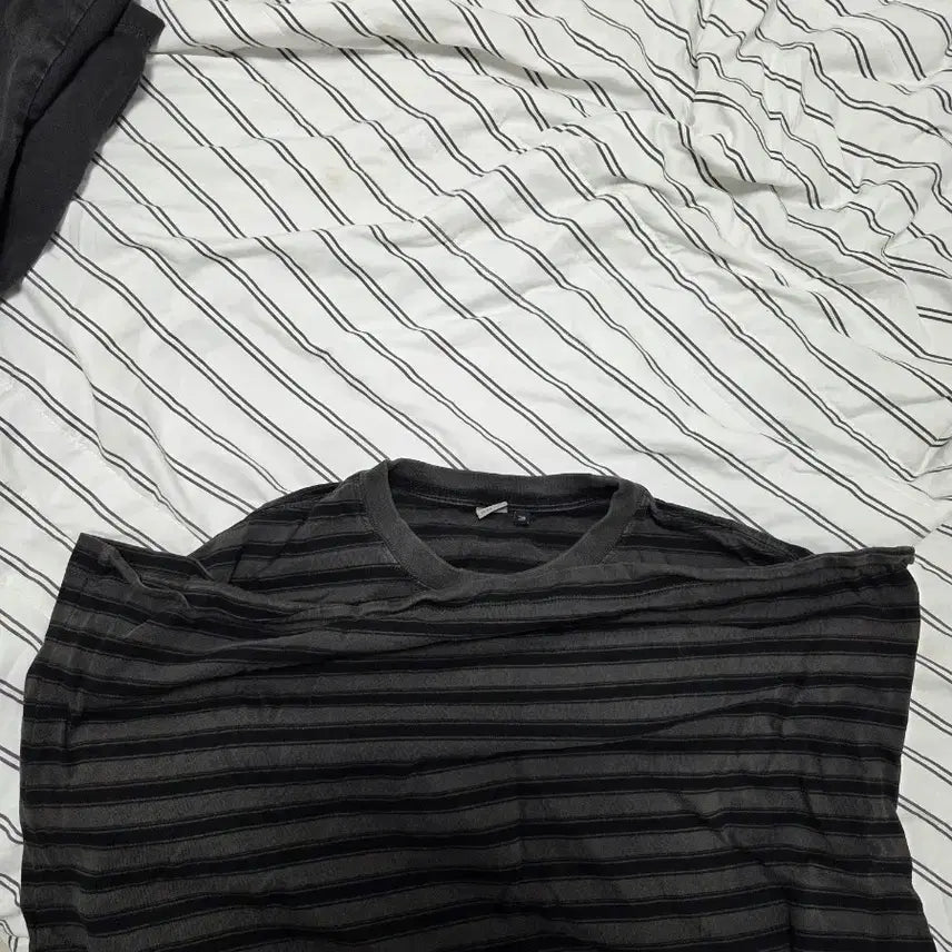 [BUNJANG] Polilu Stripe Long Sleeve T-Shirts Set Size 3 / 폴리테루 롱슬 2장 3사이즈 일괄 할인 적용