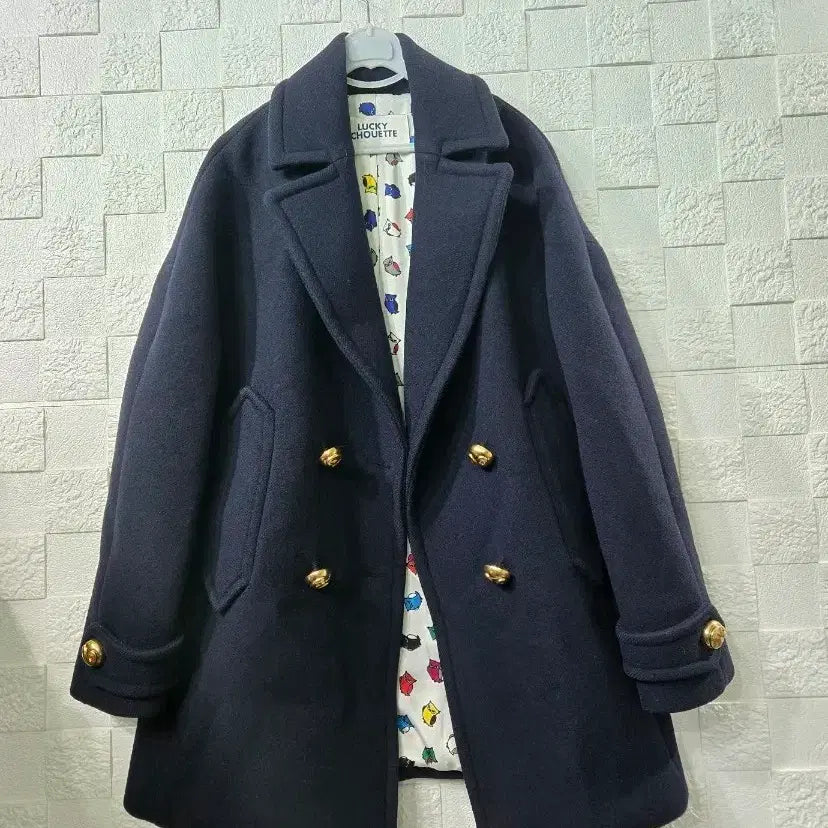[BUNJANG] Lucky Chouette Navy Coat / 럭키슈에뜨 네이비 코트
