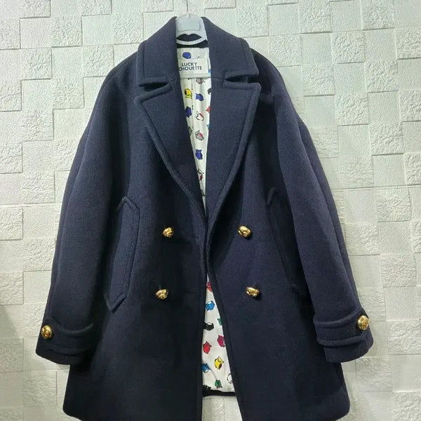 [BUNJANG] Lucky Chouette Navy Coat / 럭키슈에뜨 네이비 코트