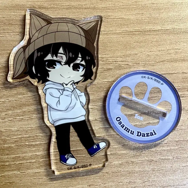 [BUNJANG] Bungo Stray Dogs Dazai Acrylic Stand / 문스독 여우 귀 니트 다자이 아크릴