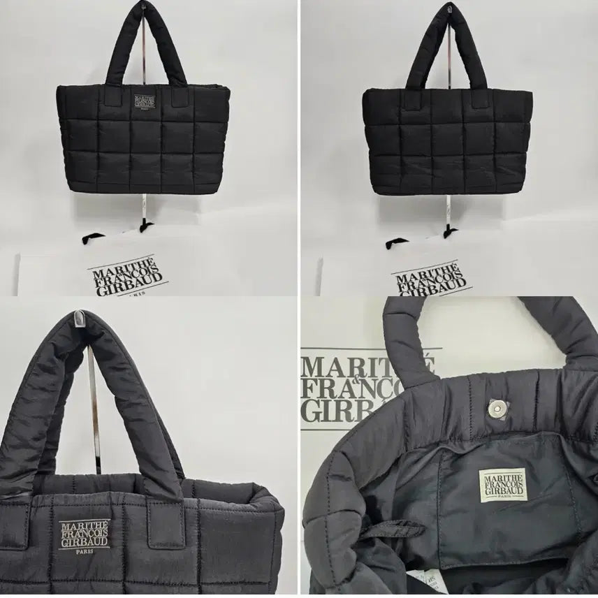 [BUNJANG] Marithe Francois Girbaud Quilted Tote Bag Black / 마리떼 프랑소와 저버드 퀼팅 토트백 블랙