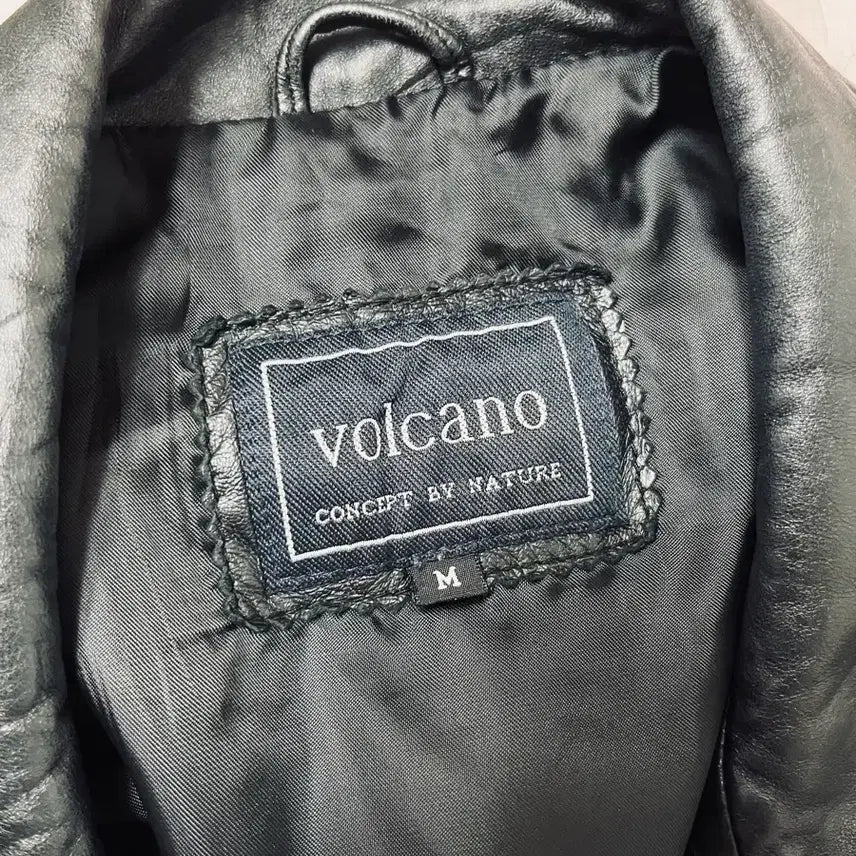 [BUNJANG] Volcano Black Vintage Leather Jacket / 빈티지 가죽자켓 Volcano Black Leather
