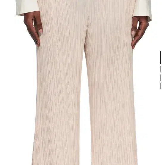 [BUNJANG] Pleats Please July Monthly Beige Pants / 플리츠 플리즈 7월먼슬리 베이지 바지 새상품