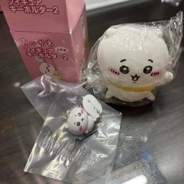 [BUNJANG] Chiikawa Mini Mood Lamp & Speech Bubble Keychain Bundle Set (Unsealed) / 일괄) 먼작귀 치이카와 미니 무드등 피규어 키링