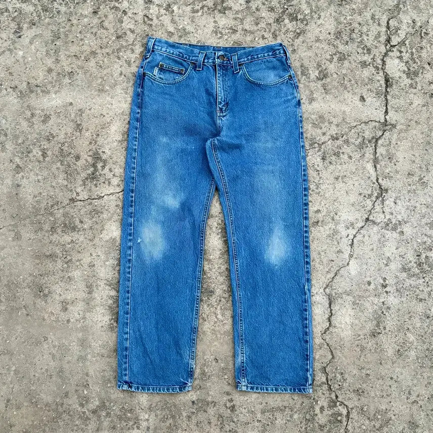 [BUNJANG] Carhartt 90s Mid-Wash Work Denim Pants / (33) 90s 칼하트 중청 워크 데님 팬츠