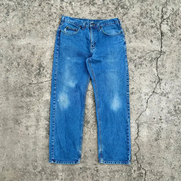 [BUNJANG] Carhartt 90s Mid-Wash Work Denim Pants / (33) 90s 칼하트 중청 워크 데님 팬츠
