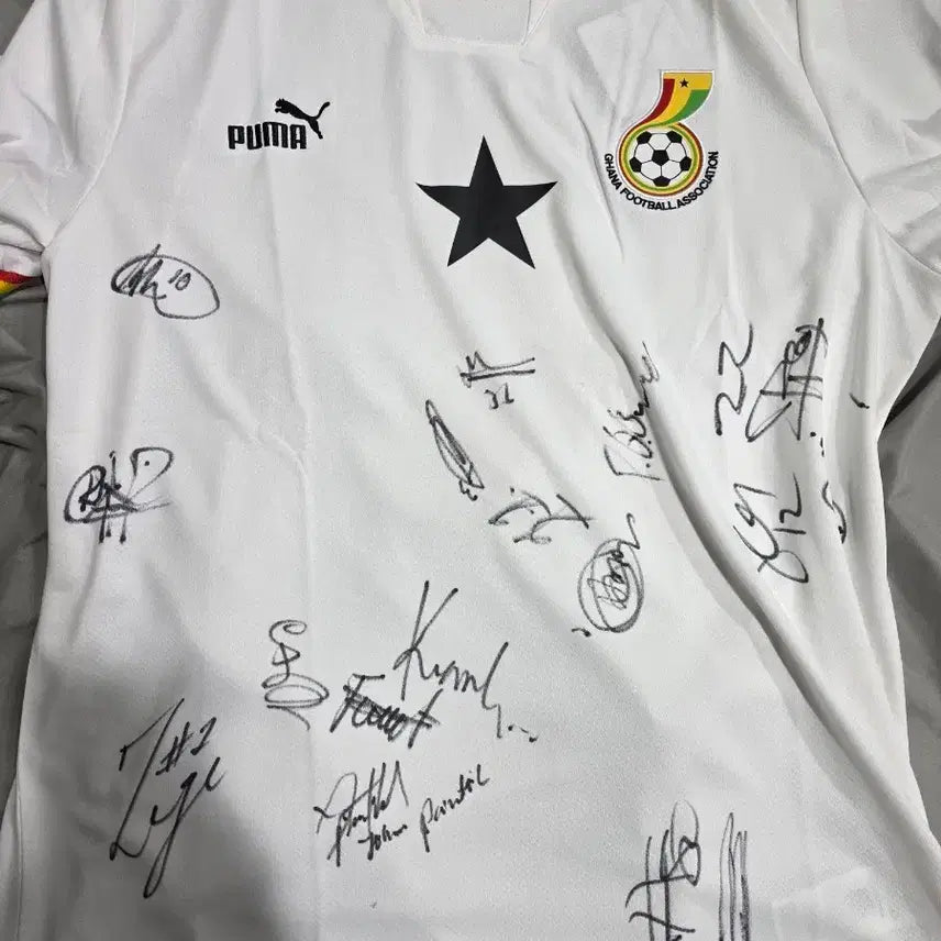 [BUNJANG] Puma Ghana National Football Team Signed Jersey / 푸마 가나 싸인 유니폼